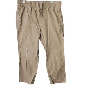 Free Assembly Mens Elastic Waist Jogger Pants Beige Chino Cotton Blend ‎ 32x30
